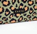 Casyx | Casyx dla MacBook | SLVS-000005 | Pasuje do rozmiaru 13"/14"| Rękaw | Olive Leopard | Wodoodporny