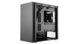 Cooler Master Silencio S400 with Steel side panel Black Mini ITX, Micro ATX Power supply included No