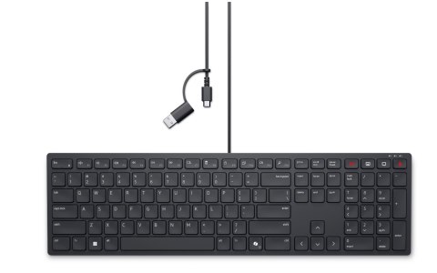 Dell | Collaboration Keyboard | KB525C | Keyboard | Wired | US (QWERTY) | Black | USB-C