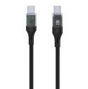 Fixed | Cable USB-C/USB-C with display, PD support, 1.2m, USB 2.0, 100W | FIXDD-CC12-BK