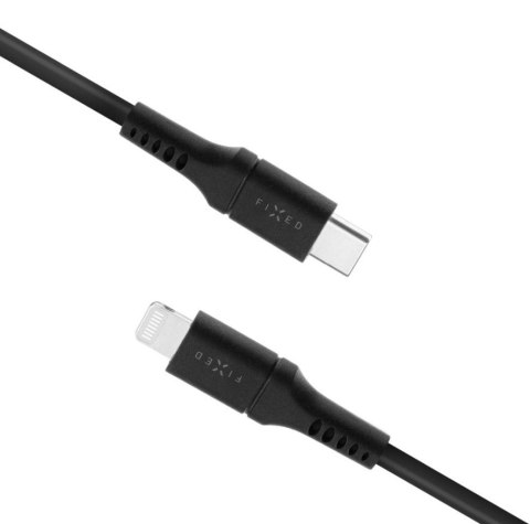 Fixed | Liquid Silicone Cable USB-C/Lightning, 1.2m | FIXDLS-CL12-BK