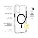 Fixed | MagPurity | Back Cover | Apple | iPhone 16 | TPU | Clear, Black