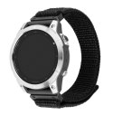 Fixed | Sporty Strap for Garmin QuickFit 22mm | 160-210 mm | Black | Nylon