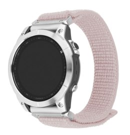 Fixed | Sporty Strap for Garmin QuickFit 22mm | 160-210 mm | Rose gold | Nylon