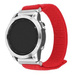 Fixed | Sporty Strap for Garmin QuickFit 26mm | 160-210 mm | Red | Nylon