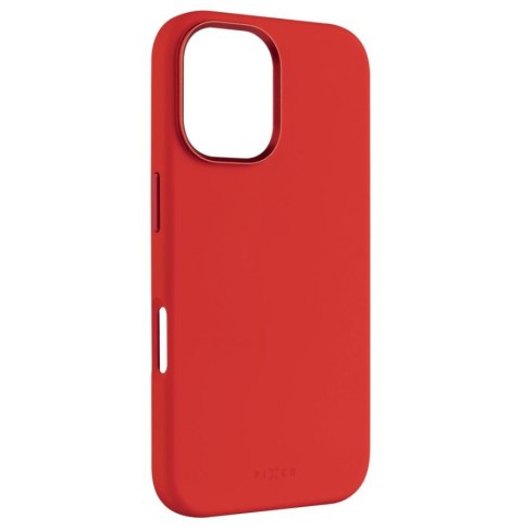 Fixed MagFlow | Back cover | Apple | iPhone 16 | Liquid silicon | Red