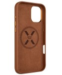 Fixed MagLeather | Back cover | Apple | iPhone 16 Plus | Leather | Brown