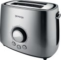 Gorenje | Toaster | T1000E | Power 1000 W | Number of slots 2 | Housing material Metal | Stainless Steel