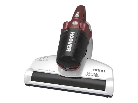 Hoover MBC500UV 011 Odkurzacz do materacy, bezworkowy, pojemnik na kurz 0,3 l, moc 500 W, promień roboczy 5 m, biały/czerwony |