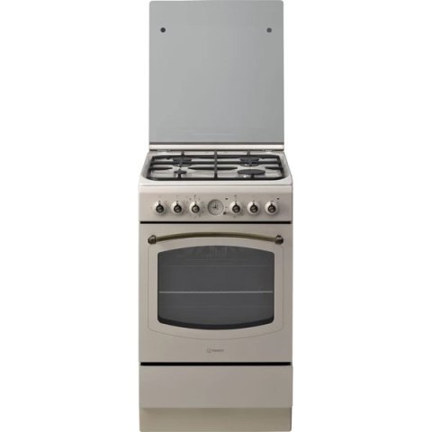 INDESIT | Cooker | IS5G8MHJ/E | Hob type Gas | Oven type Electric | Beige | Width 50 cm | Depth 60 cm | 60 L