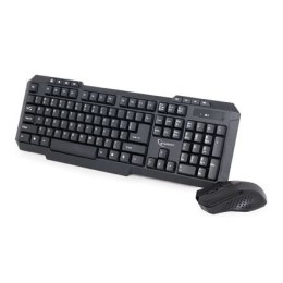 Gembird | Desktop Set | KBS-WM-02 | Keyboard and Mouse Set | Wireless | Mouse included | US | Black | USB | US | 450 g | Numeric