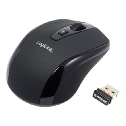 Logilink | 2.4GH wireless mini mouse with autolink | Maus optisch Funk 2.4 GHz | wireless | Black