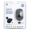 Logilink | 2.4GH wireless mini mouse with autolink | Maus optisch Funk 2.4 GHz | wireless | Black