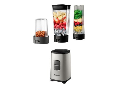 Philips Mini Blender | HR2604/80 Daily Collection | Tabletop | 350 W | Jar material Plastic/Glass | Jar capacity 0.6+0.6 L | Ice