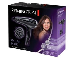 Remington Hair Dryer | D5215 Pro-Air Shine | 2300 W | Number of temperature settings 3 | Ionic function | Diffuser nozzle | Blac