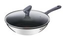 Tefal G7309955 Daily Cook Wok pan with lid, 28 cm, Grey