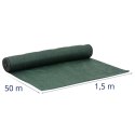 Siatka cieniująca maskująca do ogrodzenia HDPE 50 x 1.5 m 150 g/m2 - zestaw