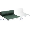 Siatka cieniująca maskująca do ogrodzenia HDPE 50 x 2 m 150 g/m2 - zestaw