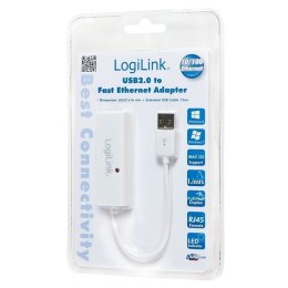 Adapter sieciowy Logilink | Fast Ethernet | USB 2.0 | Gwarancja 24 miesiące