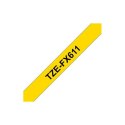 Brother | FX611 | Flexible tape | Thermal | Black on yellow | Roll (0.6 cm x 8 m)