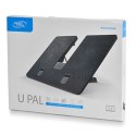 Deepcool | U-Pal | Notebook stand- cooler up to 19" | Black