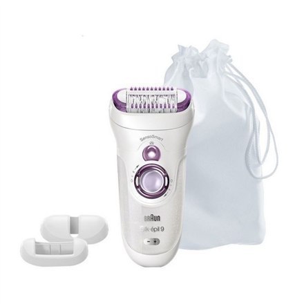 Depilator Braun Silk-épil 9 SensoSmart™ 9/700 | Czas pracy do 50 min | Liczba poziomów mocy 2 | Mokre i suche | Biały/fioletowy