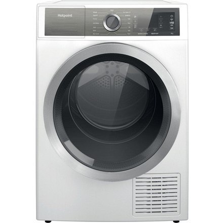 Hotpoint Dryer machine H8 D94WB EU Energy efficiency class A+++, Front loading, 9 kg, Condensation, LCD, Depth 64.9 cm, White