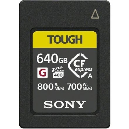 Karta pamięci Sony 640 GB z serii CEA-G CF-express typu A Karta pamięci Sony | z serii CEA-G | CF-express typu A | 640 GB | CF-e