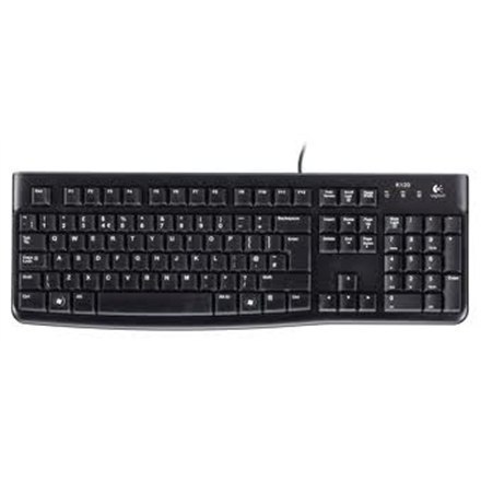 Logitech | K120 | Standardowa | Przewodowa | PL/LT | 1,5 m | Czarna | Port USB | Litewska | 55 g