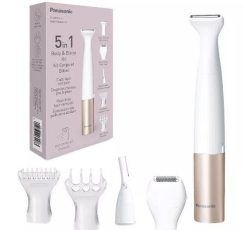 Panasonic 5-in-1 Body & Bikini Trimmer Kit ES-WM31, White/Gold Rose | Panasonic