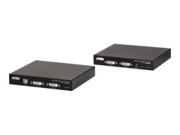 Przedłużacz KVM Aten CE624-AT-G USB 2.0 DVI Dual View HDBase T2.0 z audio i RS232 (150 m) | Aten