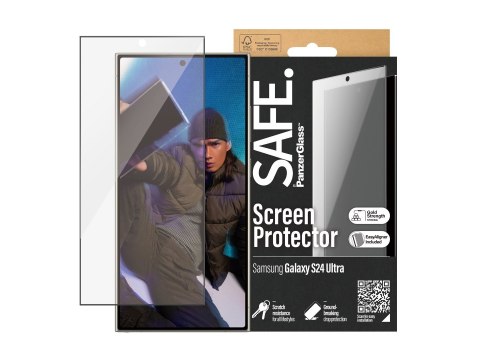 SAFE by PanzerGlass Screen Protector Samsung Galaxy S24 Ultra | Ultra-Wide Fit w EasyAligner | PanzerGlass