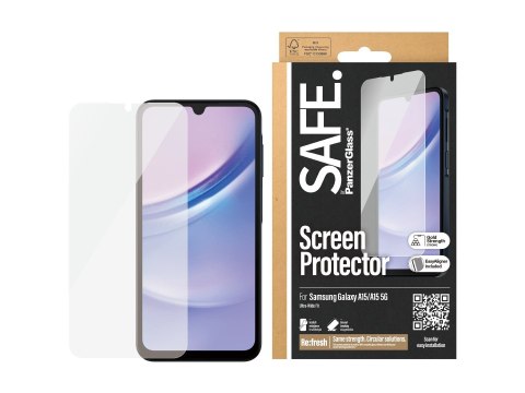 SAFE by PanzerGlass Screen Protector by Samsung Galaxy A15 | A15 5G | Ultra-Wide Fit w EasyAligne | PanzerGlass