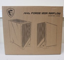 SALE OUT. MSI MAG FORGE 120A AIRFLOW | PC Case | MAG FORGE 120A AIRFLOW | Side window | Black | Mid-Tower | DAMAGED PACKAGING |