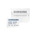 Samsung | microSD Card | EVO PLUS | 512 GB | MicroSDXC | Flash memory class 10 | SD adapter