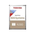 Toshiba HDD NAS N300 3,5" 16 TB / 7,2 tys. / SATA / 512 MB / Niezawodność: 24x7, 180 TB rocznie, 1,2 mln godzin / 3 lata gwaranc