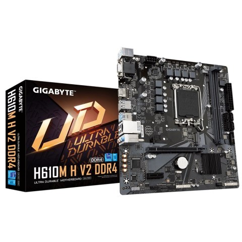 Gigabyte | H610M H V2 G1.0 | Rodzina procesorów Intel | Gniazdo procesora LGA1700 | DDR4 DIMM | Obsługiwane interfejsy dysków tw