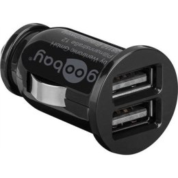 Goobay 58912 Dual-USB Car Charger, Black