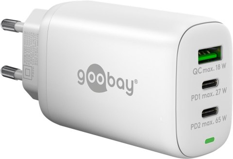 Goobay | 61759 USB-C PD 3x wieloportowa szybka ładowarka (65 W)