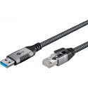 Goobay 70299 USB-A 3.0 to RJ45 Ethernet Cable, 1 m