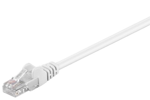 Goobay | Kabel sieciowy CAT 5e U/UTP z wtyczką RJ45 | Kolor biały