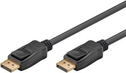 Goobay | Kabel ze złączem DisplayPort 1.4 | Czarny | DisplayPort męski | DisplayPort męski | DP do DP | 2 m