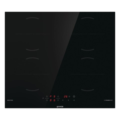 Gorenje GI6401BSCE Hob, Induction, Width 59 cm, 4 cooking zones, Touch Control, Black