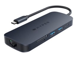 HyperDrive Next 8 Port USB-C Hub z 140W | Porty Ethernet LAN (RJ-45) 1 | Ilość portów HDMI 1