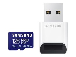 Karta SAMSUNG 128GB, PRO Plus MicroSD z adapterem SD, Niebieska | Samsung