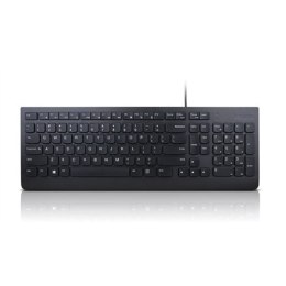 Klawiatura przewodowa Lenovo | Essential | Essential - US Euro | Standardowa | Przewodowa | US | 1,8 m | Czarna | Przewodowa | 5