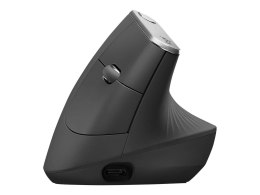 Logitech | Ergonomiczna mysz | MX VERTICAL | Bezprzewodowa | USB, Bluetooth | Grafitowa