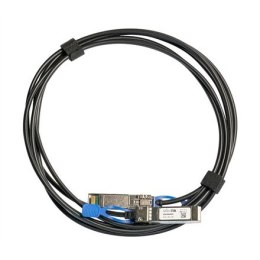 MikroTik | 25GBase Direct Attach Cable | XS+DA0001 | SFP/SFP+/SFP28 | Maksymalna odległość transferu 1 m | Obsługa SFP 1G/SFP+ 1