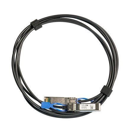 MikroTik | 25GBase Direct Attach Cable | XS+DA0001 | SFP/SFP+/SFP28 | Maksymalna odległość transferu 1 m | Obsługa SFP 1G/SFP+ 1