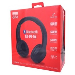 New-One | HD 68 | Słuchawki | Bezprzewodowe | Bluetooth | Czarne